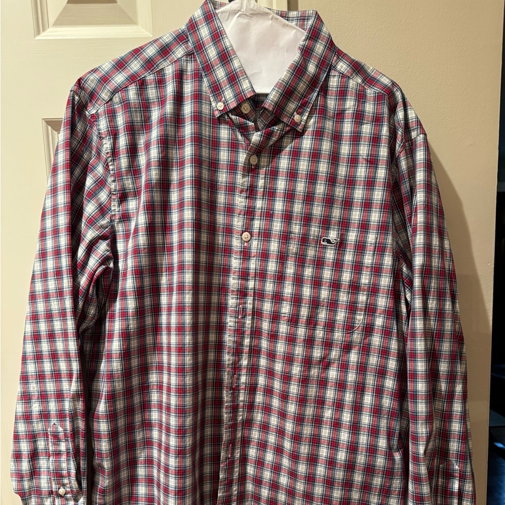 Vineyard Vines Men Classic Fit Tucker Plaid button down shirt